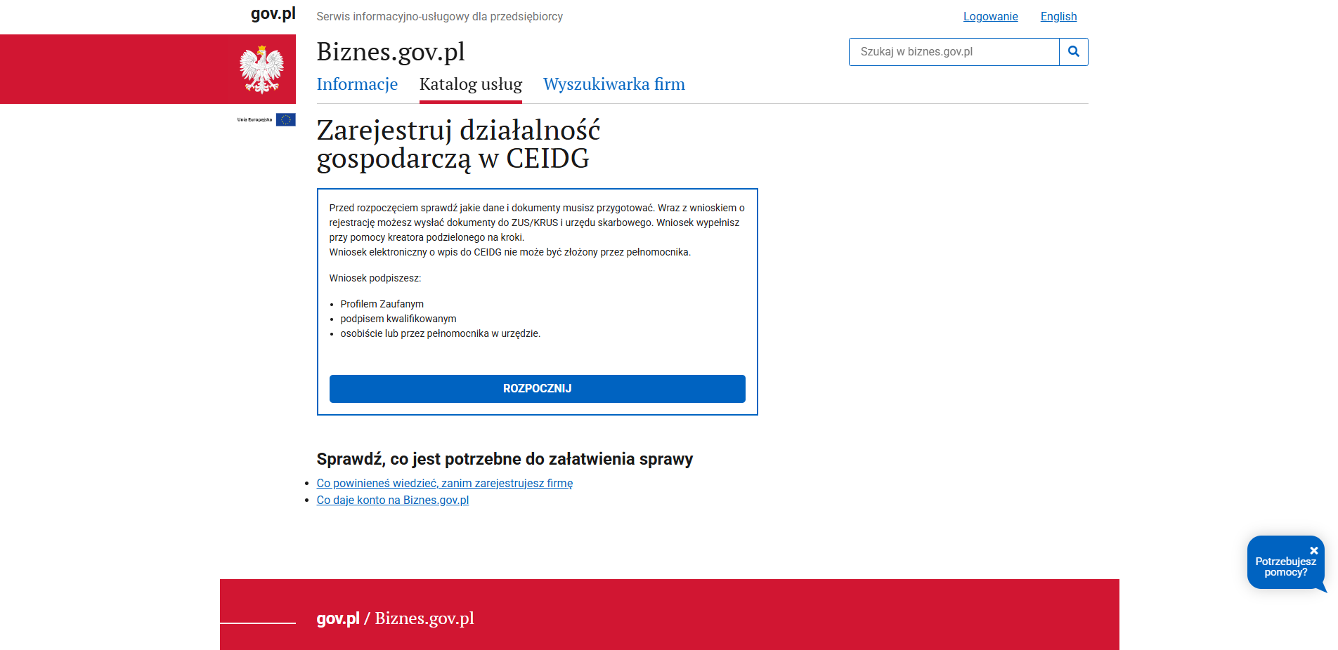 jak założyć jednoosobową działalność